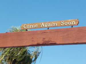 Sign in the middle of the Death Valley